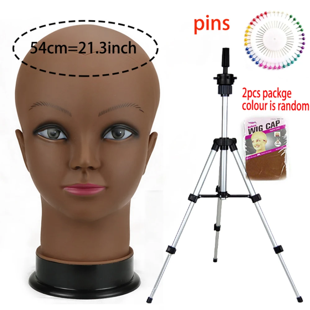 Mannequin Head With Tripod For Making Wig Hat Glasses Mask Display Cosmetology Manikin Head For Makeup Practice Wig Install Kit