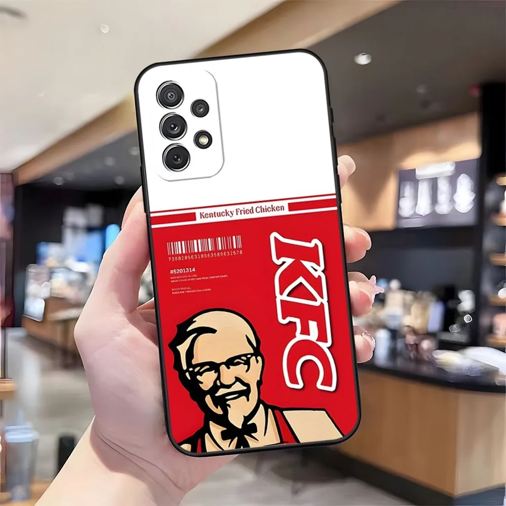 Fashion Grandpa KFC Logo Phone Case for Samsung S23 Ultra S22 S20 Fe S21 Plus Galaxy A54 A34 A24 A53 M54 Note 20 Back Cover