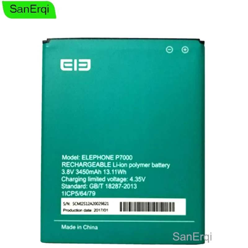 Для Elephone P7000 Аккумулятор 3450 мАч Аккумулятор Аккумулятор Bateria