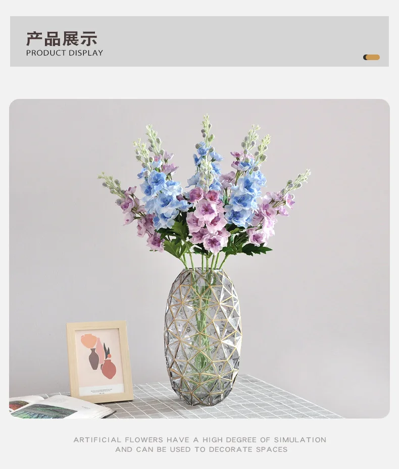 4 Stück/Set Feuchtigkeitsspendende Violette Kunstblumen für Heim- und Partydekoration, Tischdekoration für Hochzeitshintergrund, Blumenarrangement, Veilchen – Detail 7
