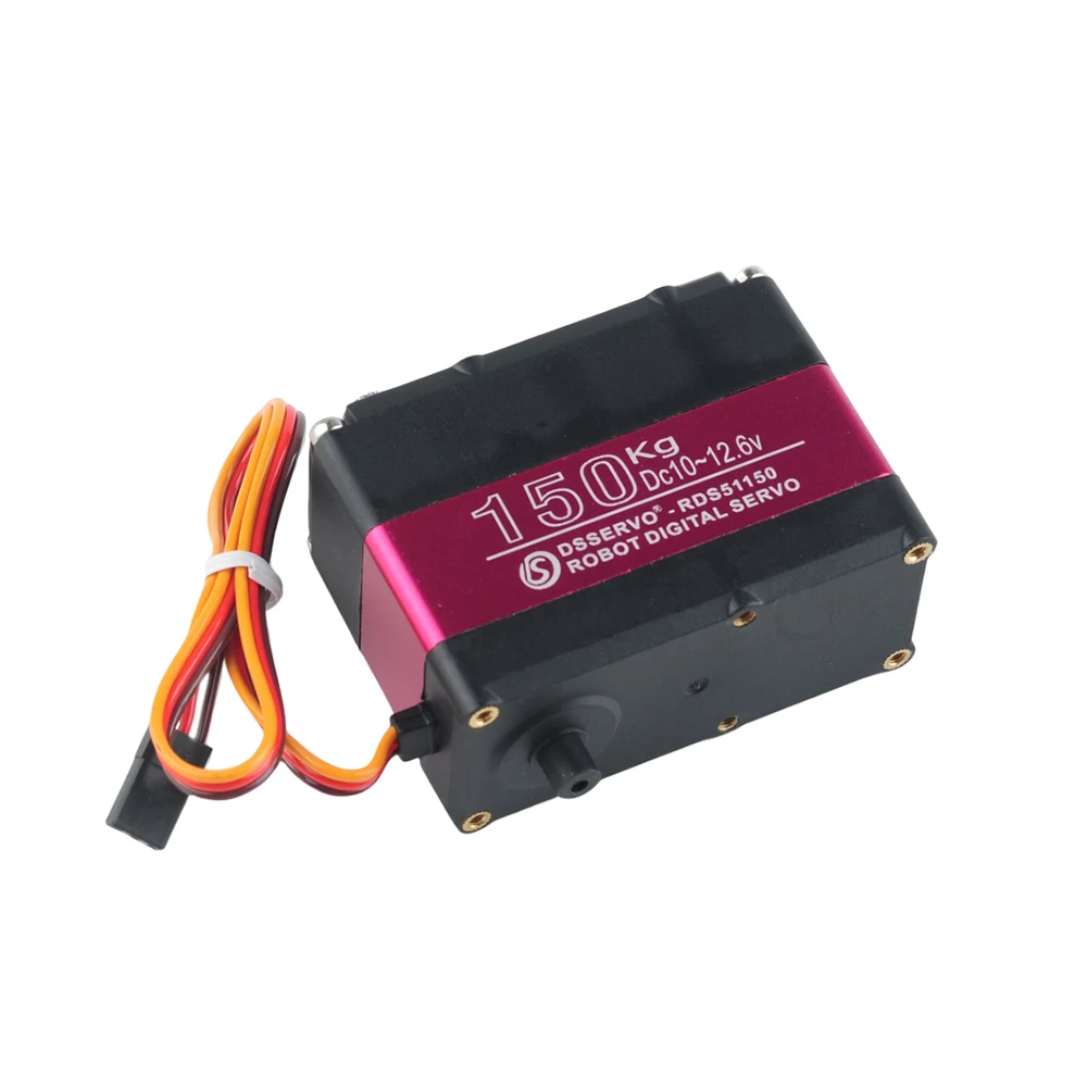 150KG Metal Gear Digital Servo RDS51150 Robotic Servo 180/270 Degree IP66 Double-Shaft with U Mounting Bracket For RC Car Toys