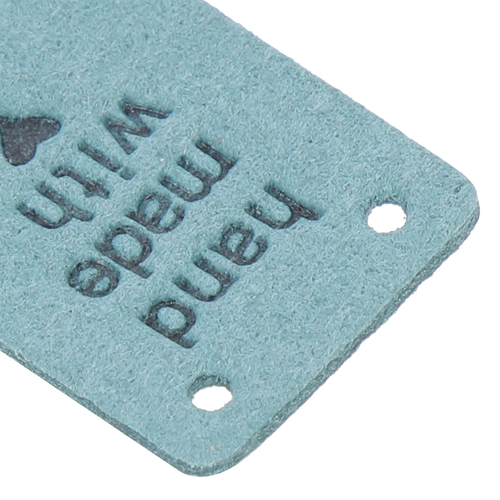 

30Pcs Colorful Embossed Microfiber Labels Handmade Clothes Tags DIY Sewing Clothing Accessories Decorative Use