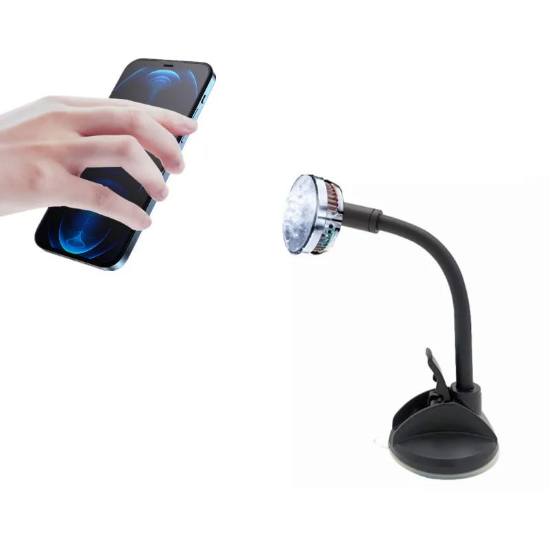 

Sucker Magnetic Radiator Air Cooler Support Fan Cell Phone Cooling Mac Safe Car Phone Holder Dashboard Mount For iPhone