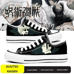 Anime Jujutsu Kaisen Casual Canvas Shoes Cartoon Gojo and Geto Sneakers Basketball Shoes Comfortable Flat Shoes Birthday Gift