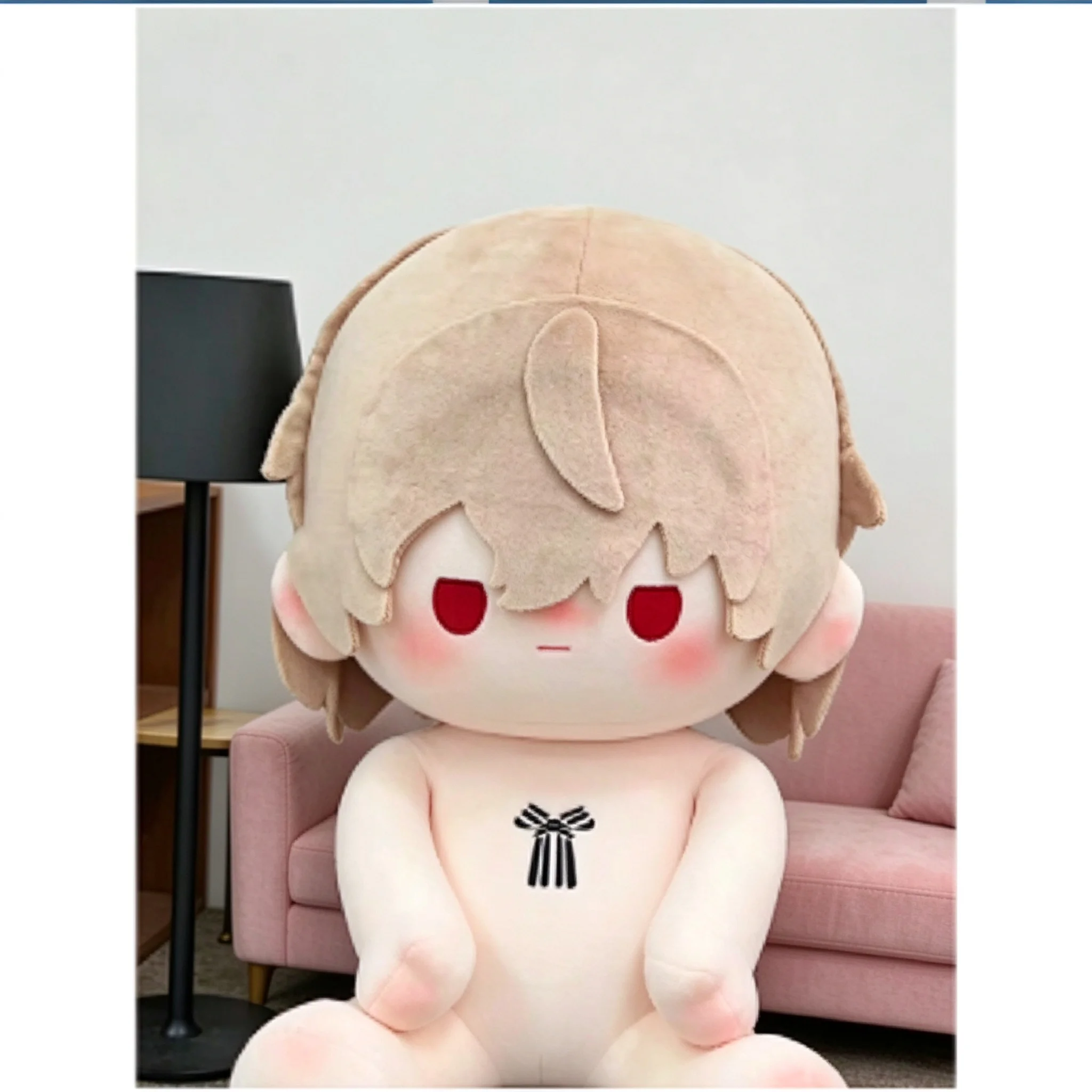 Anime papel Akechi Goro atributo suave muñeco  peluche cuerpo 40CM vestir juguetes postura sentada figuras almohada regalo