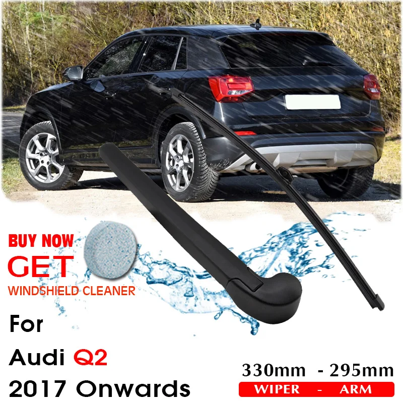 

Car Wiper Blade Rear Back Window Windscreen Windshield Wipers For Audi Q2 Hatchback 330 mm 2017 Onwards Auto Accessories