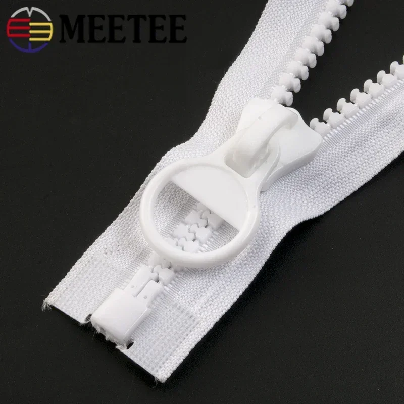 1Pc 60-300cm 8# Resin Zipper For Coat Open-End Jacket Zip Closure Down Coat Decorative Zips Repair Kits DIY Sewing Accessories - Image 5