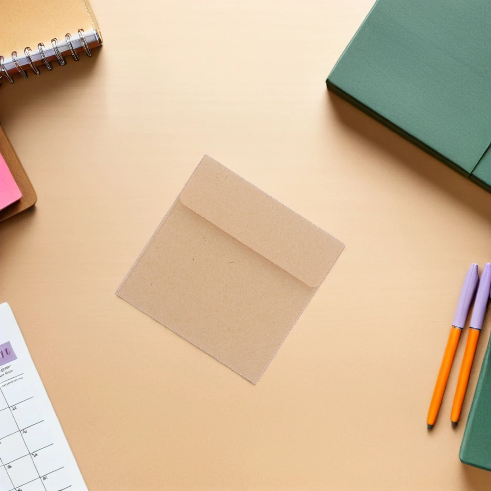 

100pcs Kraft Envelopes Blank Small Packets For Cards Cash Coins Keys Notes Tiny Paper Envelopes Budget File Stamp Stationery