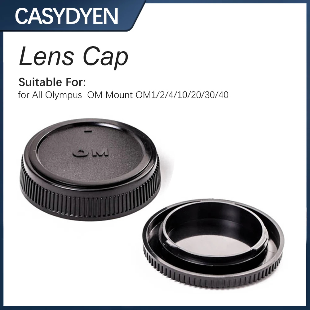 Zestaw osłonek na tylną obudowę obiektywu i obudowę aparatu z mocowaniem OM, ochraniacz do Olympus Four Thirds 4/3 mount OM43 E620 E520 E410 E5
