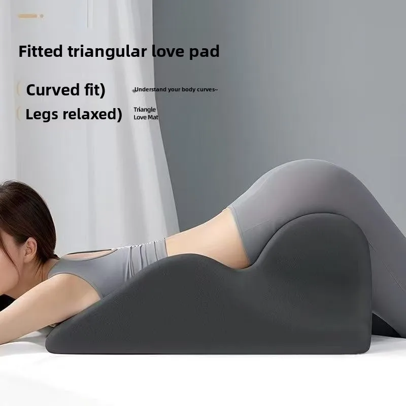 

Multi functional artifact for couples, bed prone pillow, hip lifting pad, raised triangle pillow for couples, love pad