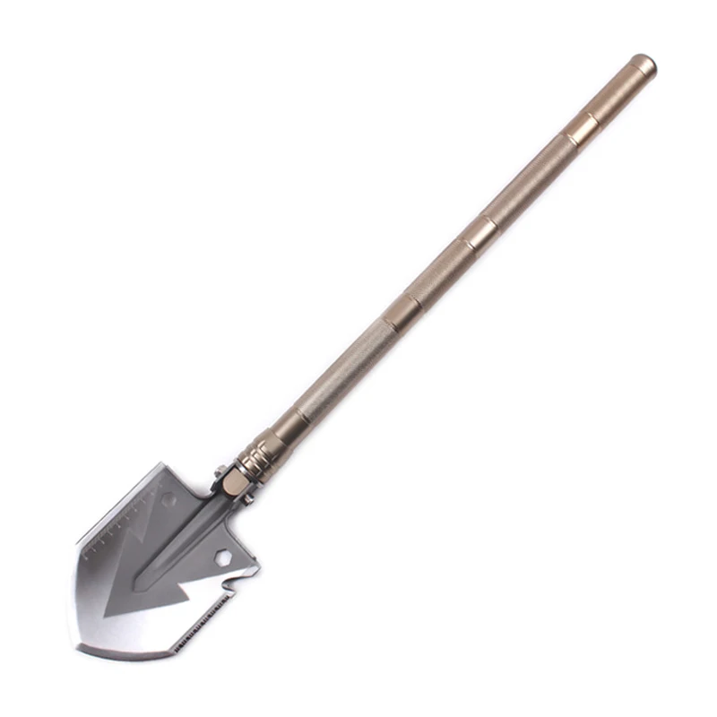 Outdoor Sapper Shovel Stainless Steel Multifunctional Shovel Detachable Wilderness Survival Shovels Travel Foldable Shovels