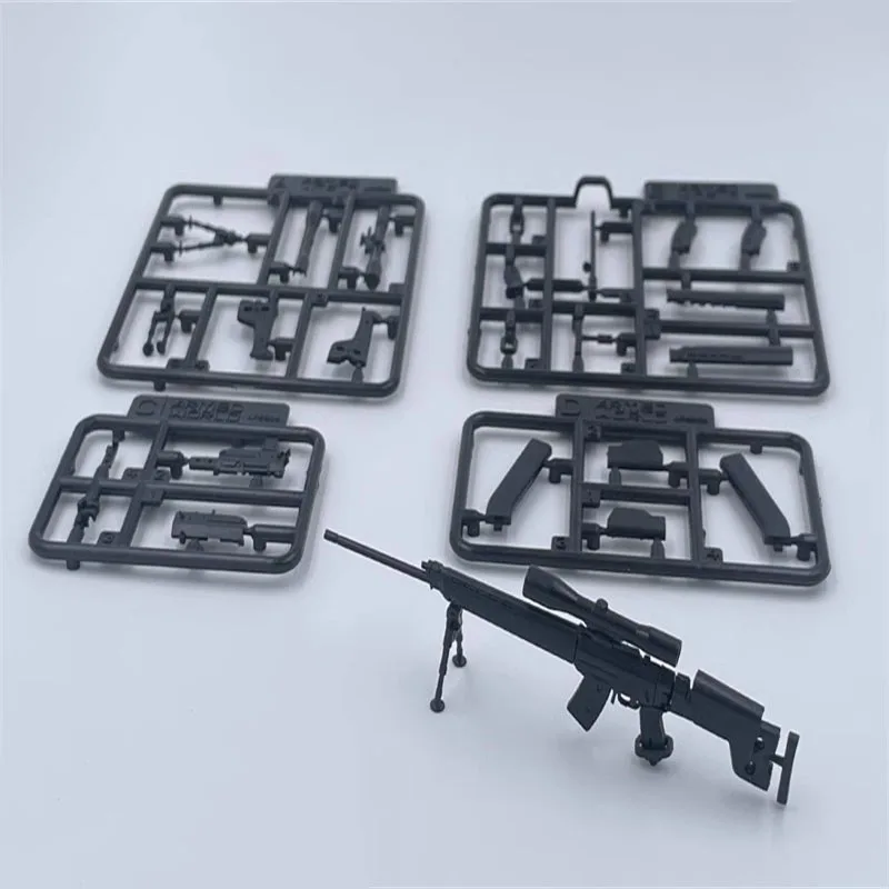 1/12 accesorios militares de soldado, armas de plástico de francotirador, modelo de juguete compatible con figura de acción de 6 pulgadas, colección en Stock