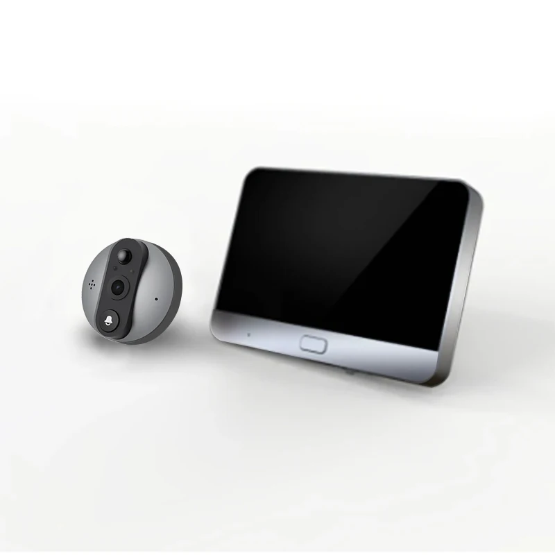 4.3 inch 2MP Tuya APP WiFi Doorbell Visual Door Peephole Video Eye Night PIR Home Security Wireless Intercom For IOS Android