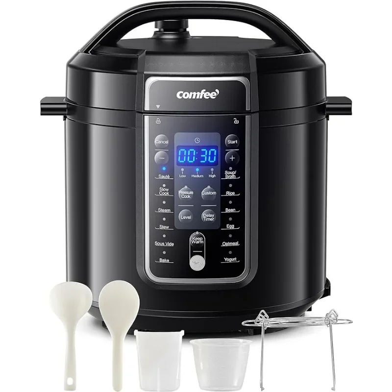 9-in-1 Electric Pressure Cooker 14 Presets Instant Multi Cooker  Non-Stick Pot Yogurt Maker Rice Cooker