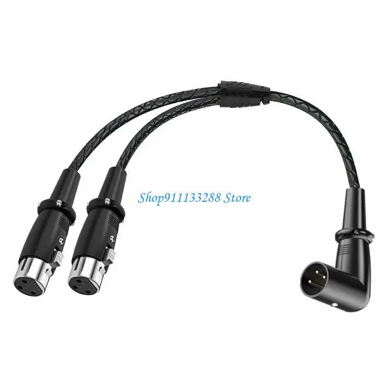 G88D Professional Audios Cable XLRMale To 2XLR Female Splitter 50cm OFC Conductors
