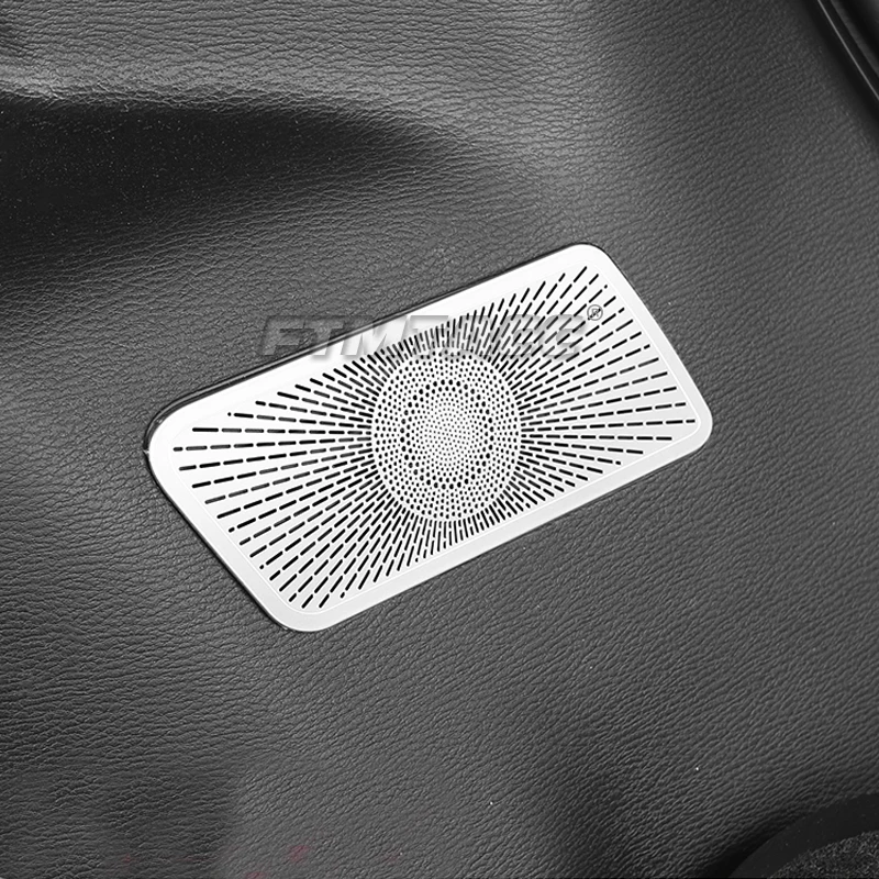 For Mitsubishi Outlander 2022 2023 2024 Car Door Audio Speaker Loudspeaker Frame Horn Decoration Cover Trim Interior Accessories