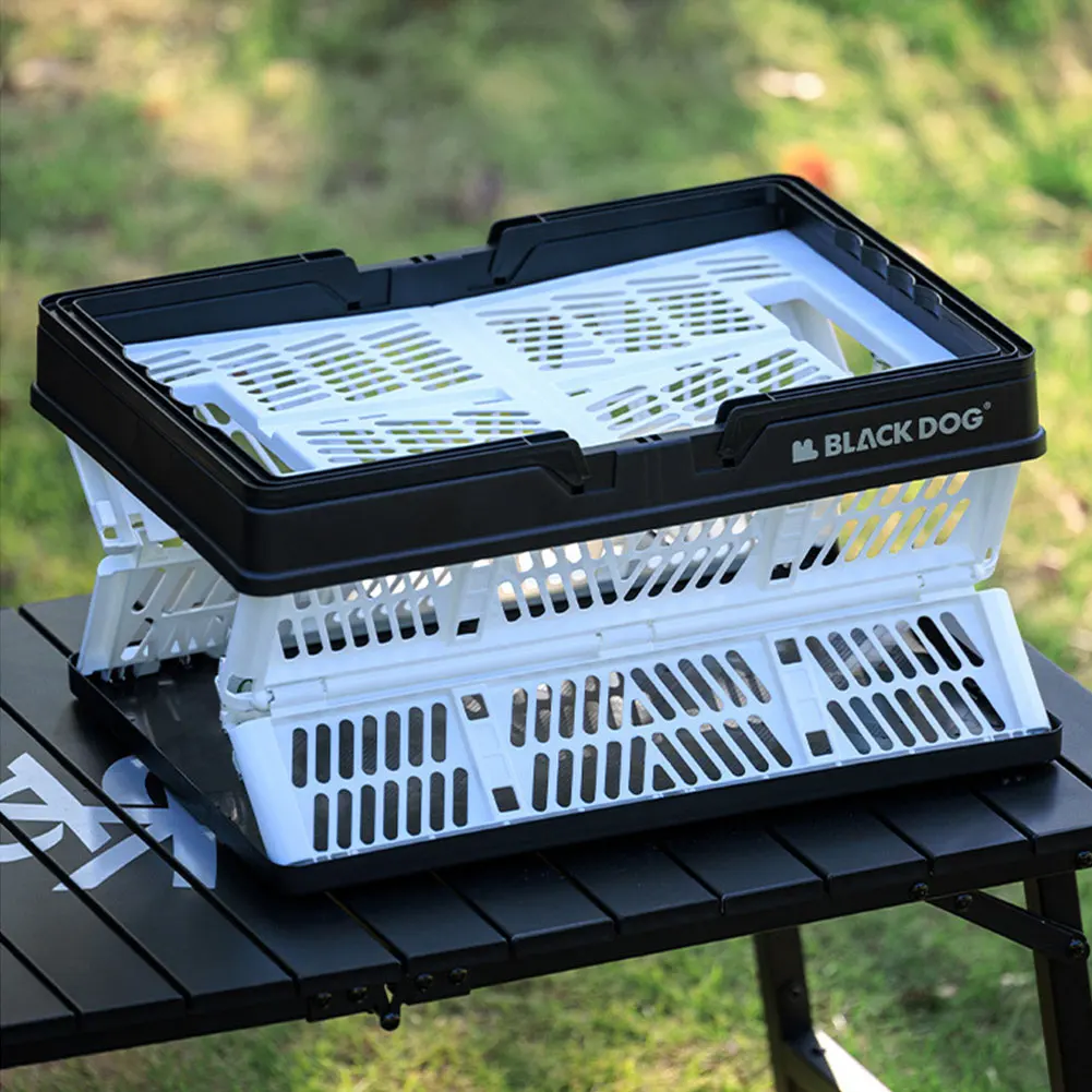 

26L Camping Snacks Picnic Basket Large Capacity Home Desktop Sorting Basket Picnic Collapsible Basket for Kitchen Cooking BBQ