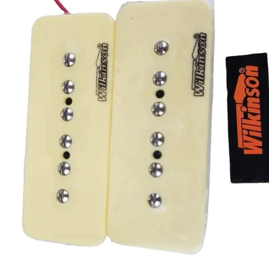 

Новые звукосниматели Wilkinson WO90, 1 комплект (2 шт.), кремовые P90, монофазные, для электрогитары, для звукоснимателей Humbucker на шейку и бридж
