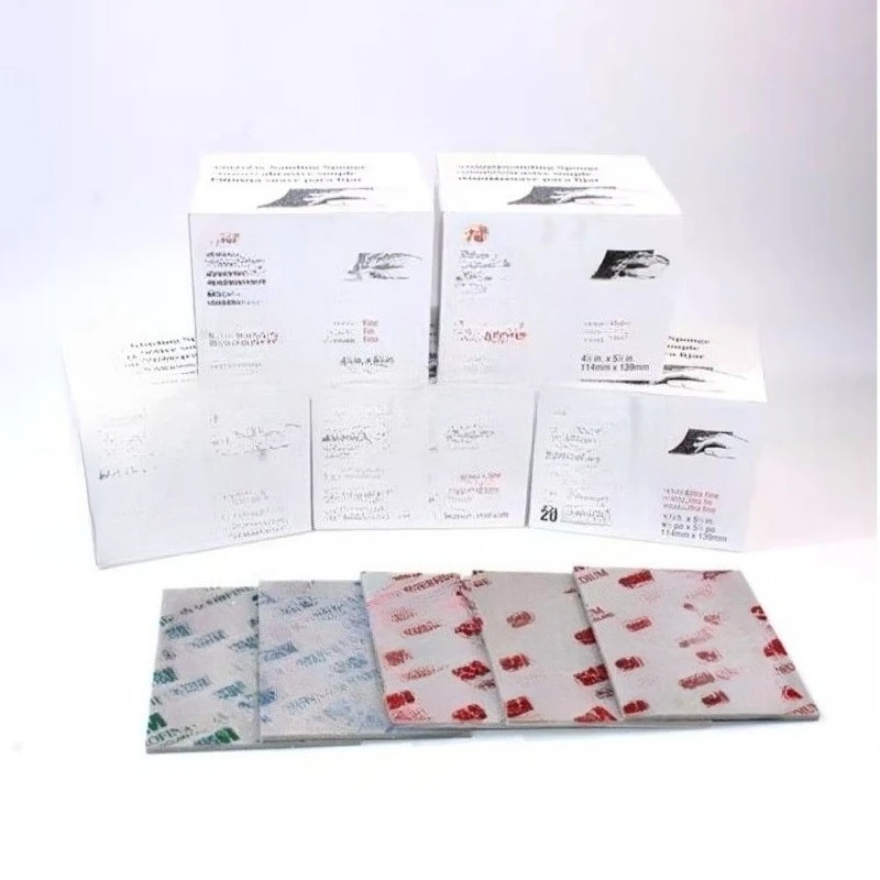 4.5x5.5 بوصة رقيقة جدا الصنفرة البلاستيك قذيفة قالب الرطب/الجاف الرملي ورقة تلميع كتلة الرمل أكسيد الألومنيوم #5