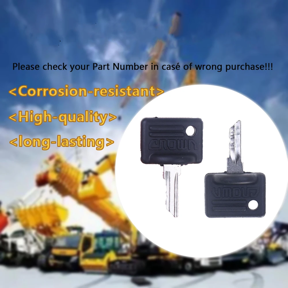 1/5/10/30/50 PCS Ignition Keys 107151-001 089216-001 For Crown Forklift Walkie Wave PE3000 PE4000 PE4500 WP3000