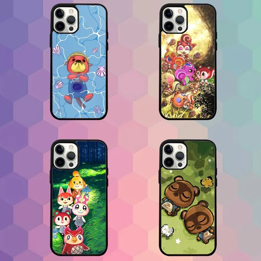 

Cartoon A-Animals C-Crossings Phone Case For iPhone 16e,16,15,14,13,12,11,Plus,Pro,Max,Mini Magsafe Magnetic Wireless Charging