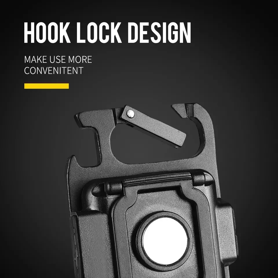 USB Mini Multi functional Portable Flashlight Keychain Outdoor Camping Work COB Emergency Inspection Mountaineering Light