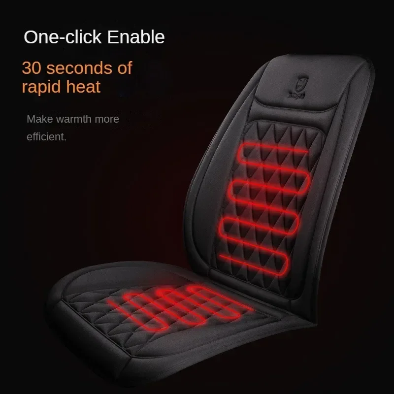 Universal Single Car Seat Heated Cushion Car Mounted Cigarette Lighter 12V/24V Fast Thermal Insulation Single Car Heating Pad