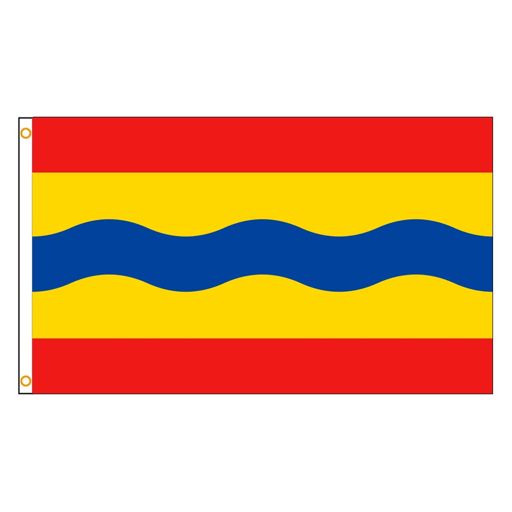 3x5 Ft Overijssel Flag Vivid Color a Province of Netherlands Flags Polyester with Brass Grommets