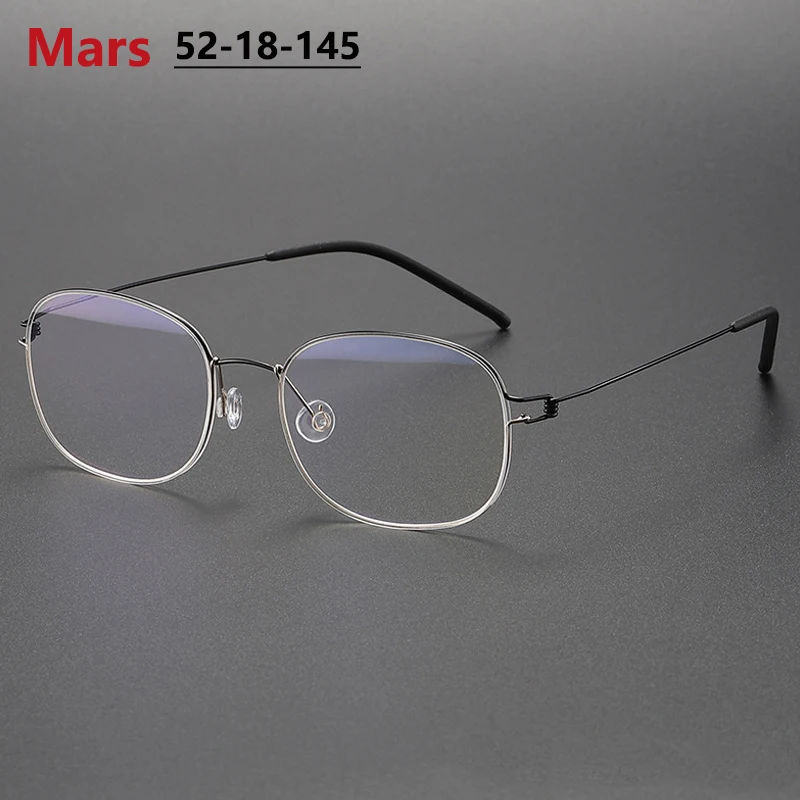 Denmark Screwless Thin Rim Square Glasses Frame Men Women Titanium Ultralight Eyeglasses Fashion Brand Design Spectacles Eyewear