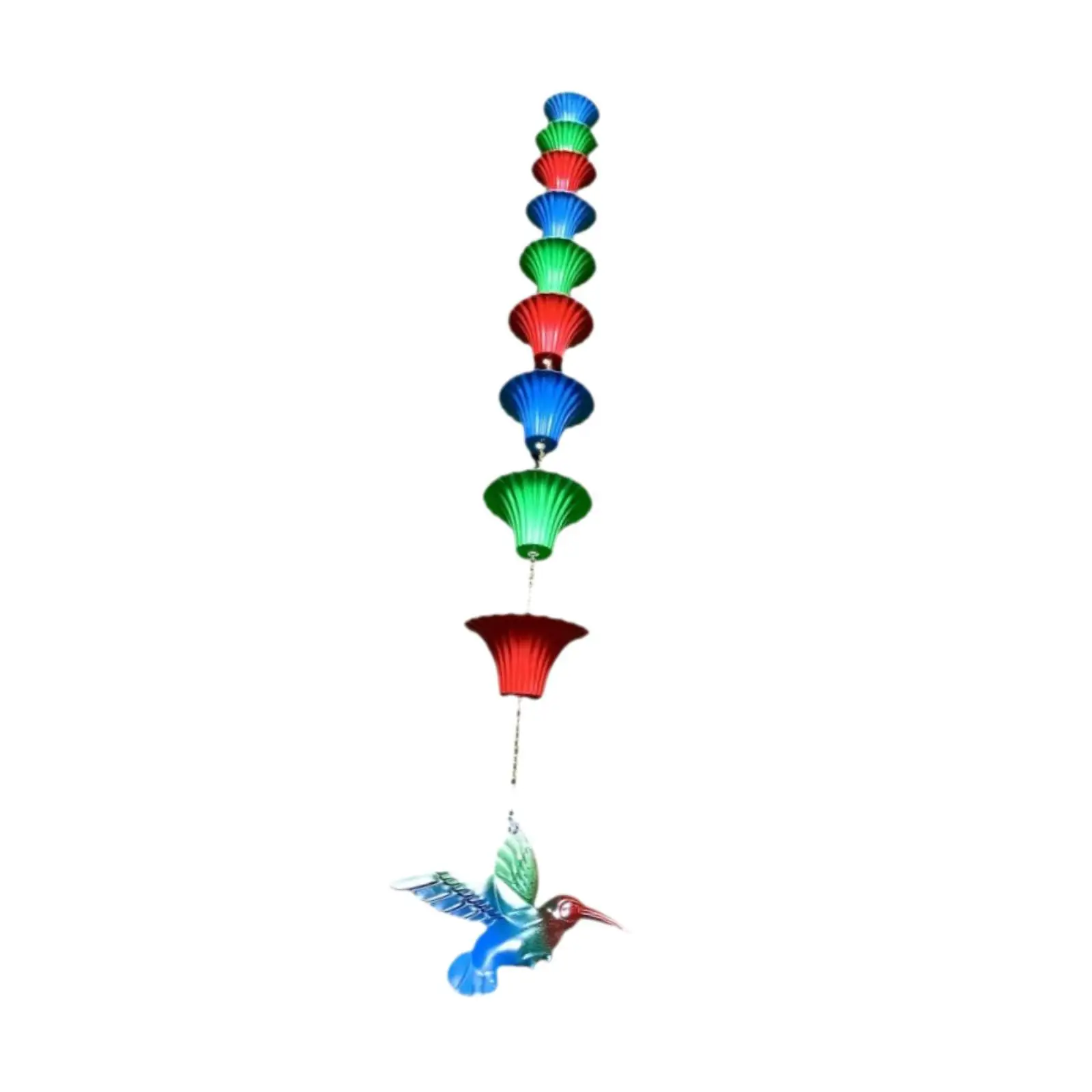 Bird Rain Chain Rainwater Catcher Replacement Downspouts Home Decor Drain Gutter Chain Water Diverter for Yard Eaves Drainage