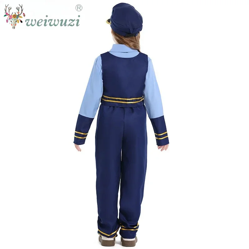 Judy Hopps Rabbit Police Officer Kids Boys Girls Cosplay Uniform Children's Day Stage Performance Halloween Cartoon Outfits view 5