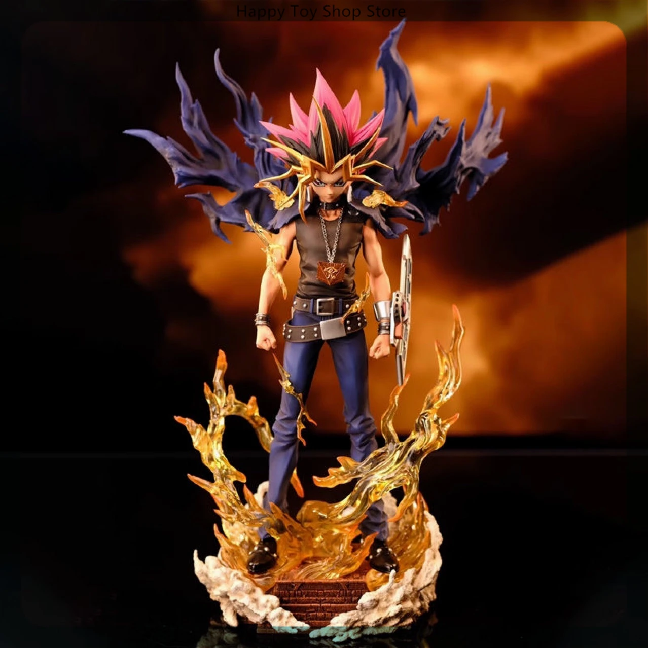 

Ю-Ги-Ох 29 см! Yami Yugi The Dark Side Of Dimensions аниме фигурка модель статуя коллекция украшение для рабочего стола орнамент игрушки подарки