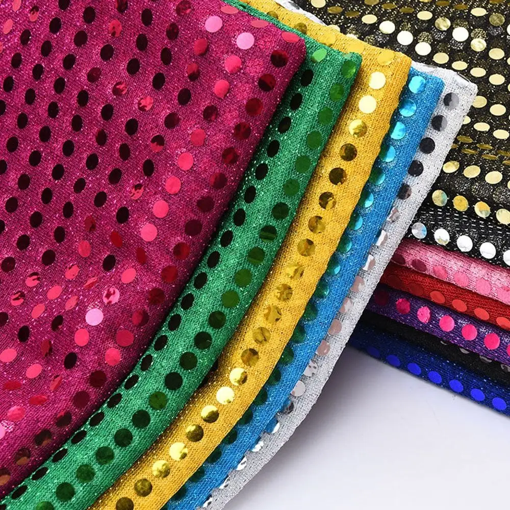Fashion Shiny Sequins Sequin Fabric 100cm*110cm DIY Glitter Cloth Sequin Cloth Stage Costume