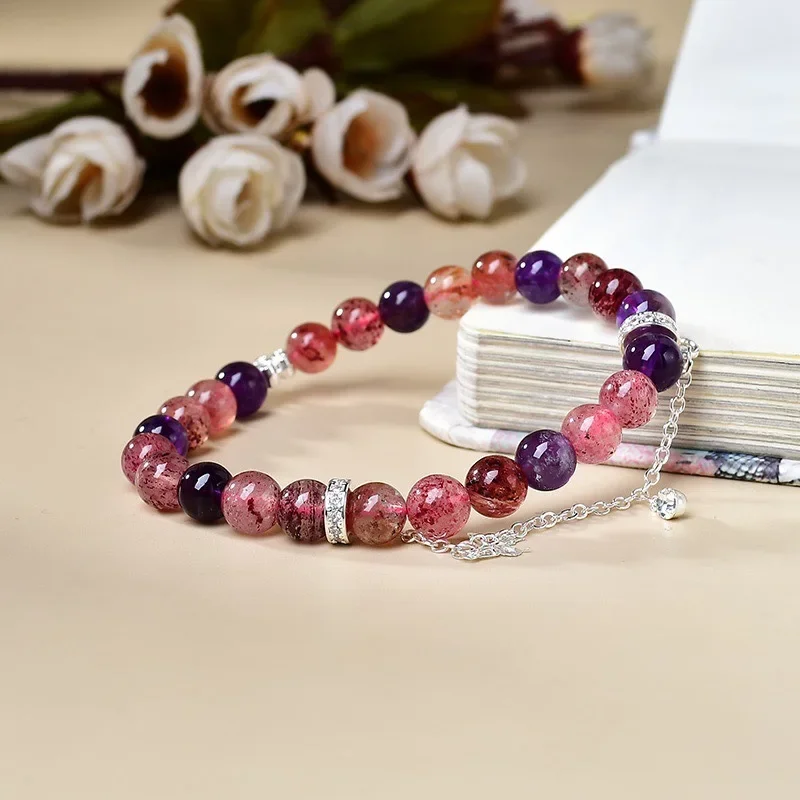 

Natural Super Seven Crystal Bracelet Bracelet, Women's Light Luxury Fashion Lucky Bracelet, Original Design