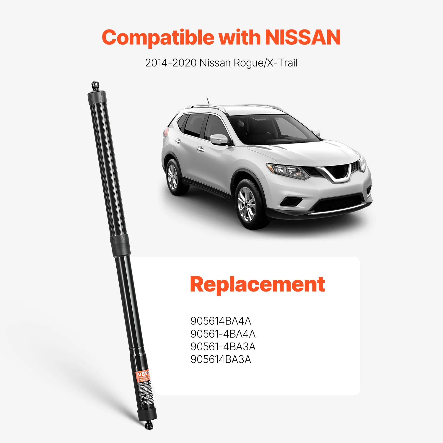 VEVOR Rear Left & Right Tailgate Power Lift Support for 2014-2020 Nissan Rogue Electric Tailgate Liftgate Power Hatch Replace