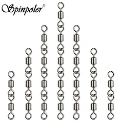 Spinpoler 2 3 4 5 Jointed Rolling Swivel Stainless Steel Combined For Freshwater Saltwater Offshore Fishing Accessories 20pcs