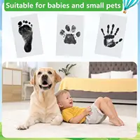 Baby Inkless Hand and Footprint Kit, Ink Pad Paw Print kit for Dogs, Dog Nose Print Kit, Dog Paw Print Kit - Baby Footprint Kit 6
