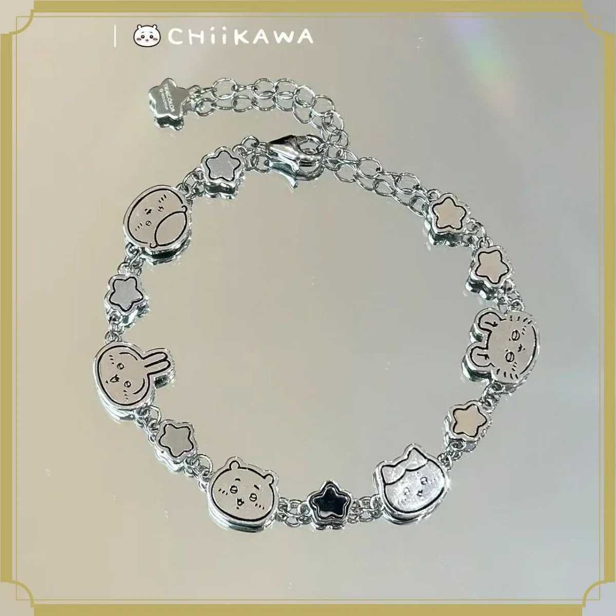 @HOT Sale Chiikawa Beaded Bracelet, Usagi & Hachiware Cartoon Wrist Jewelr, Matching Birthday Gift for Student Girls & Besties