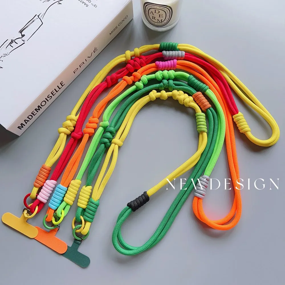 Tali Selempang Universal Ponsel Simpul Kreatif Tali Selempang Tali Ponsel Panjang Tali Bahu Tali Tas Casing Ponsel Luar Ruangan