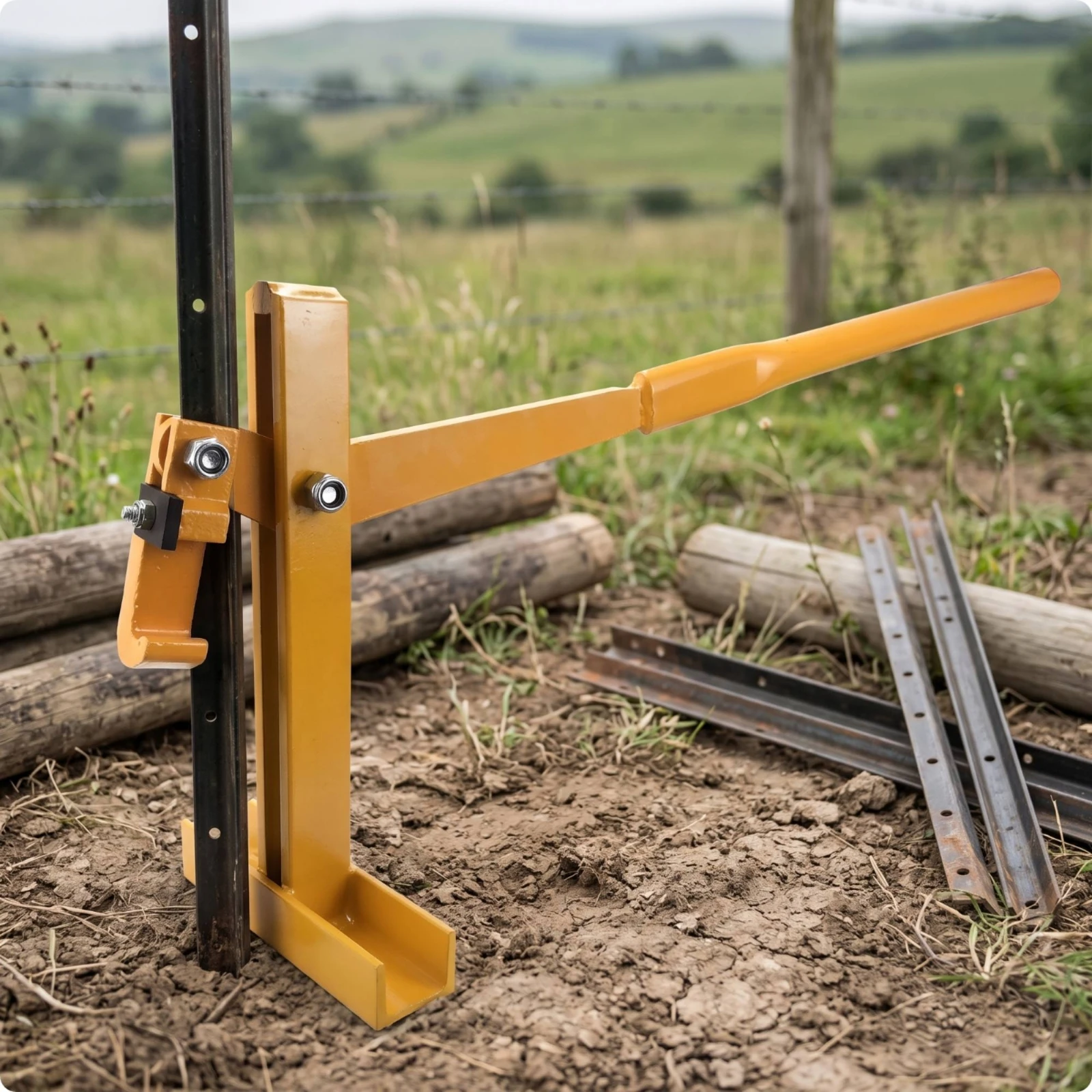 Star Picket Remover Post Puller Labor-Saving Star Picket Puller Tool Universal for Fencers, Fence Lines, Farms, Ranche Cattlemen