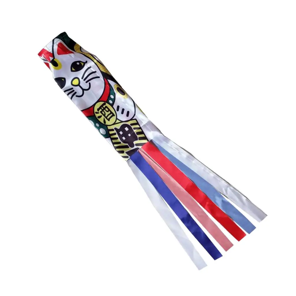 Satin Sushi Shop Windsock Japanese Koi Nobori Carp Banner Outdoor Waterproof Decoration for Marine Boat