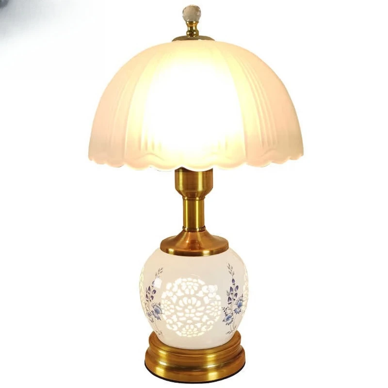 

Room bedside lamp household high sense retro simple American Chinese light luxury ceramics