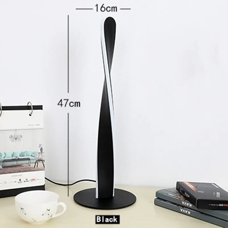 spiraalvormige vloerlamp moderne lange lijn vloerlamp voor woonkamer bank slaapkamer studeerkamer woonkamer thuis witte staande vloerlamp