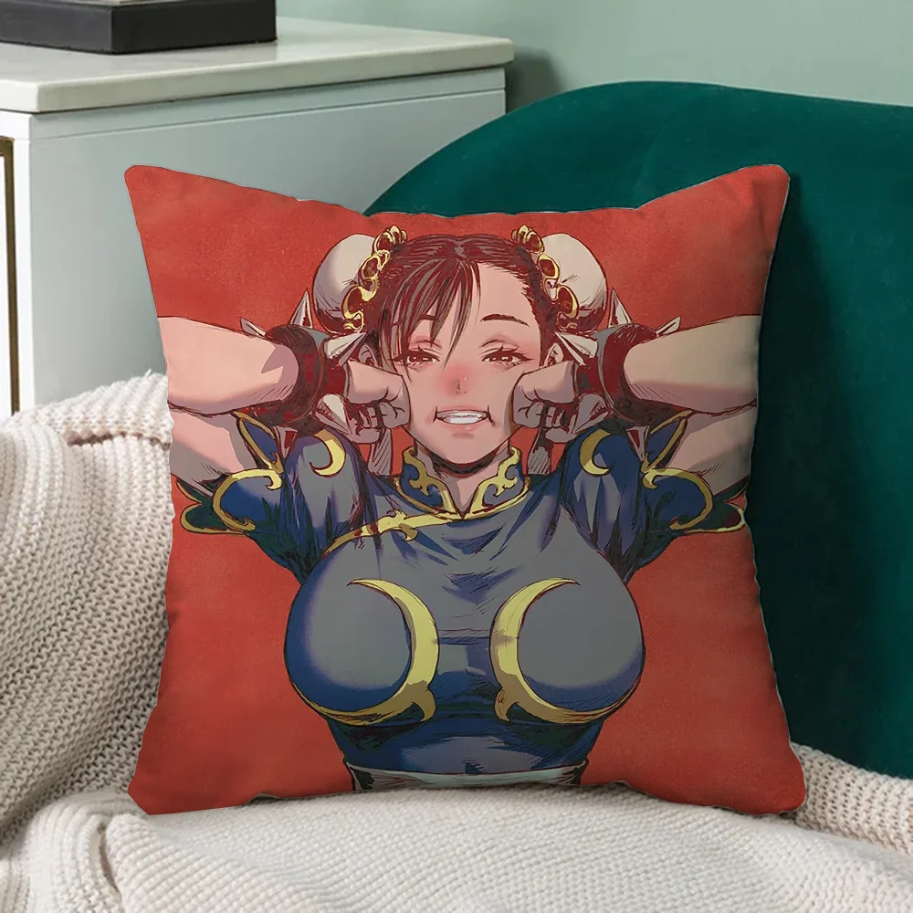 Chun-li Sleeping Pillows Decorative Cushion Cover Fall Pillow Cover 40x40 Pillowcase Pillowcases for Pillows Sofa Cushions Body