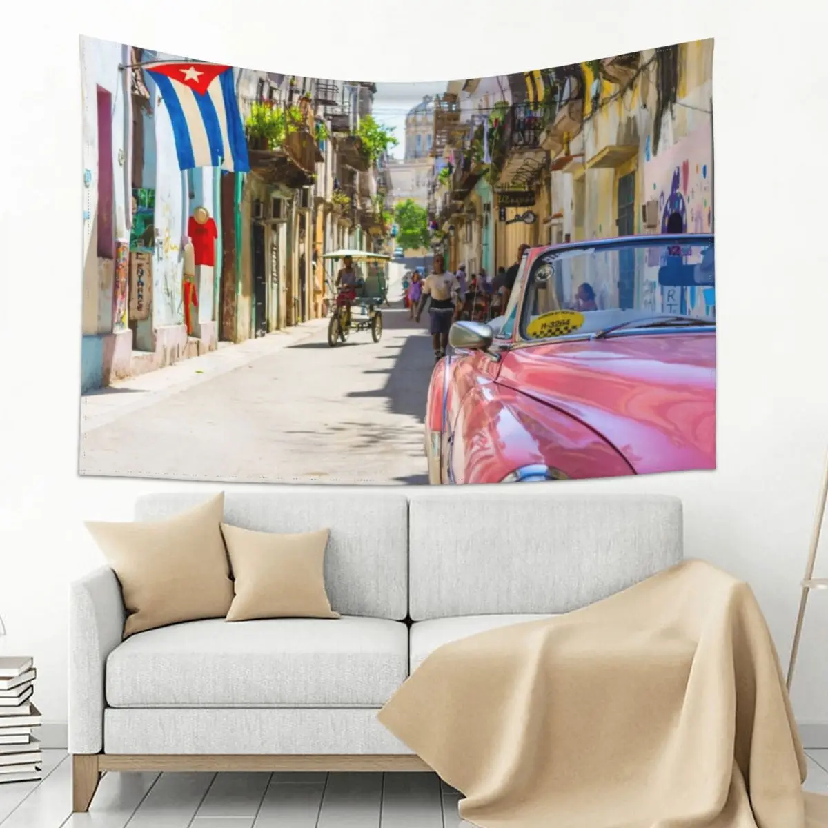 

Colourful Havana street Tapestry
