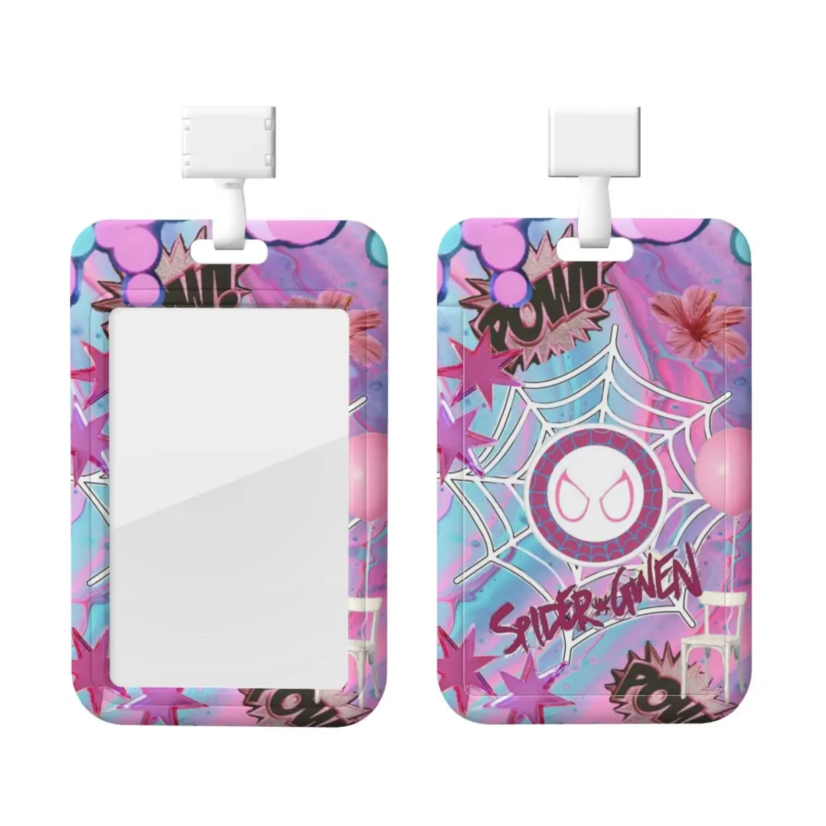 

Custom Gwen Stacy Spiderman Card Badge Holder Card Holder Men Women Superhero Neck Strap ID Credential Holder Engineers