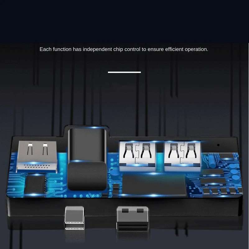 For Surface Pro 4 5 6 Docking Station Hub With 4K -Compatible TF Card Reader Gigabit Ethernet 2 USB 3.1 Gen 1 Port