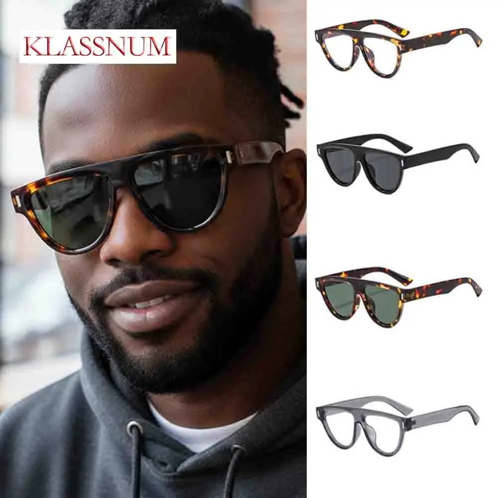 

KLASSNUM 2026 New Metre Nail Sunglasses Unisex Large Frame Street Snaps Shades Trend Designer Brand Uv400 Casual Sun Glasses