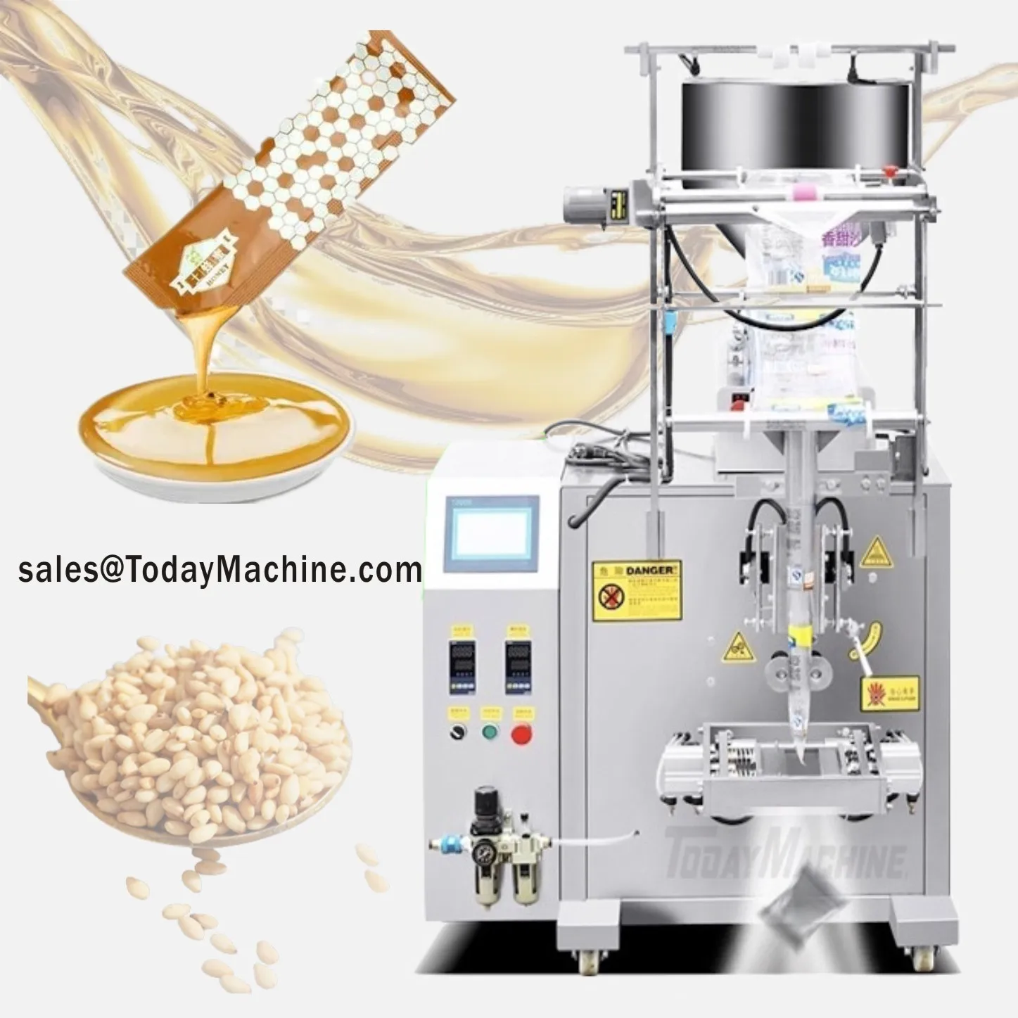 Potato Chips Popcorn 100g 200g 300g Doypack Powder Granule Liquid Paste Packing Machine