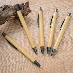 4 Piece Cute Gel Pen Creative Bamboo Press Stationery